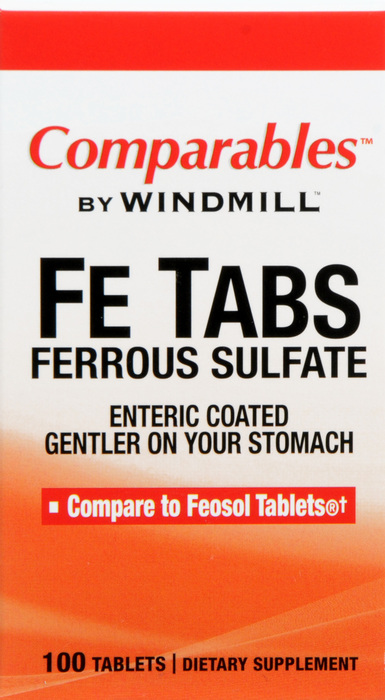 IRON SULFATE 65MG EC TABLET 100CT WINDML