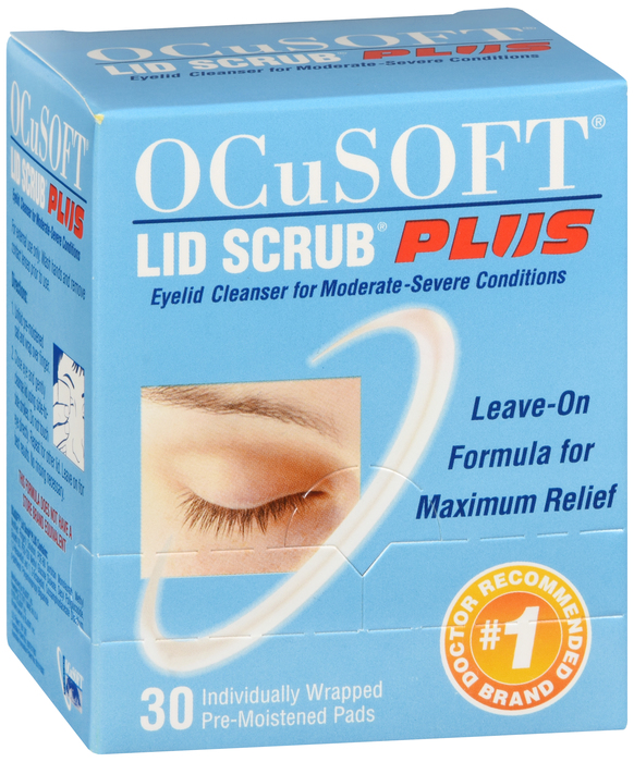 Ocusoft Eyelid Scrub Plus Pre-Moistened Pads 30ct