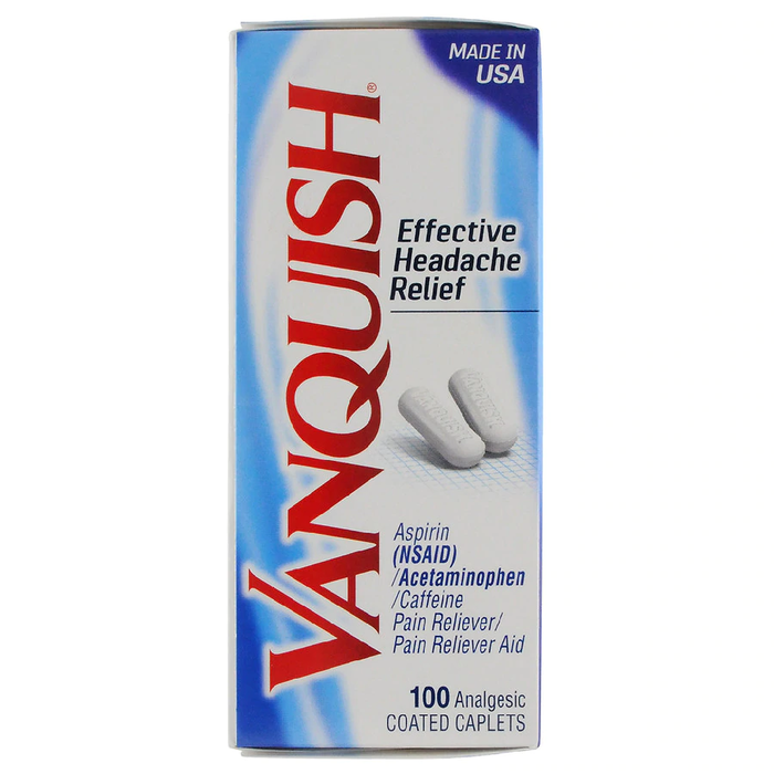 Vanquish Effective Headache Relief Coated Caplets 100ct