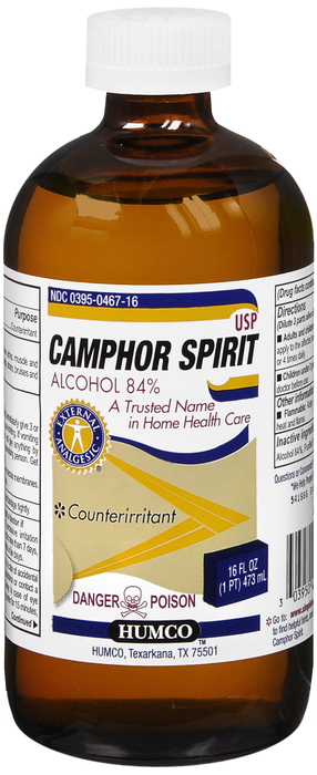 CAMPHOR SPIRIT USP 16OZ HUMCO DS