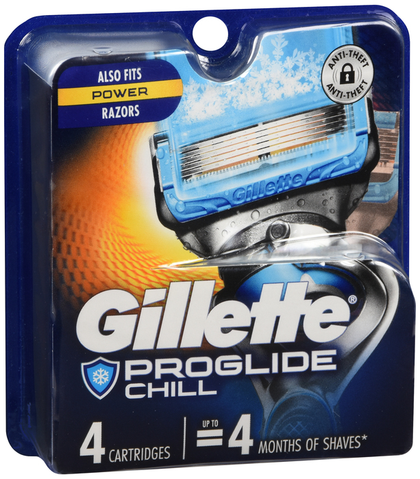 Gillette ProGlide Chill Men's Razor Blade Refill Cartridges 4ct