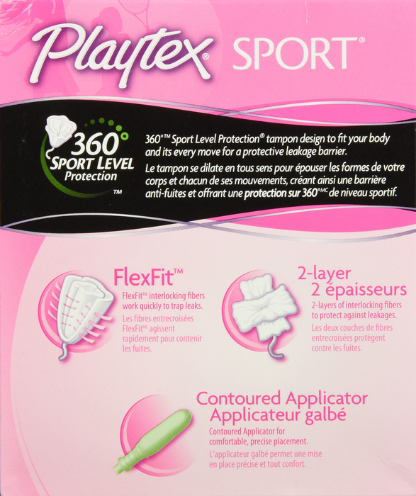 Playtex Sport Unscented Regular Tampons 18ct