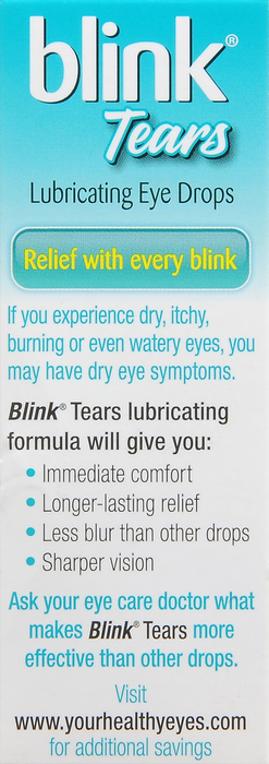 Blink Tears Lubricating Eye Drops 15ml