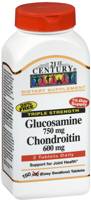 21st Century Glucosamine 750mg Chondroitin 600mg Tablets 150ct