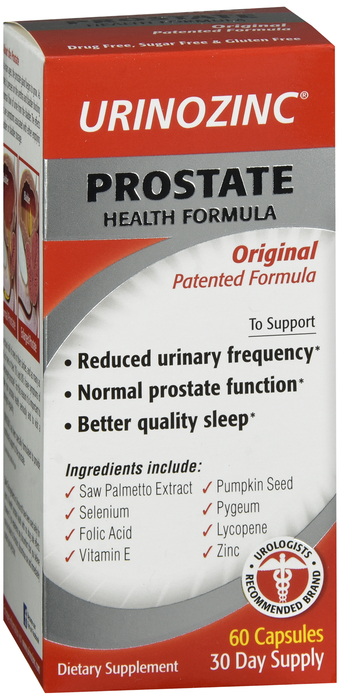 Urinozinc Prostate Health Complex Capsules 60ct