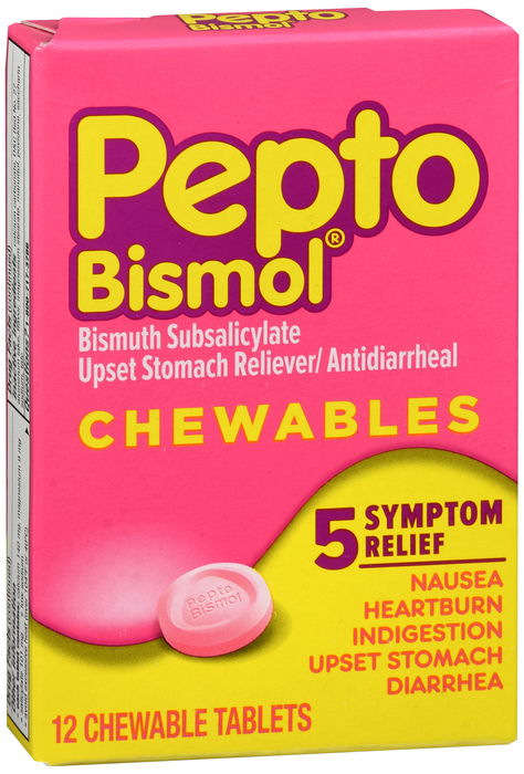 PEPTO BISMOL CHEWTAB ORIGINAL 12CT