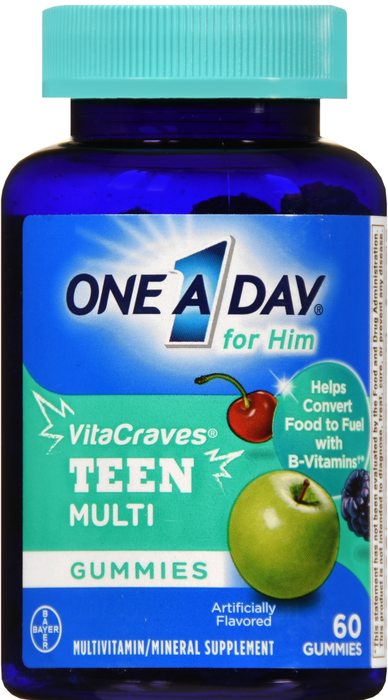 One A Day Teen For Him VitaCraves Gummies 60ct