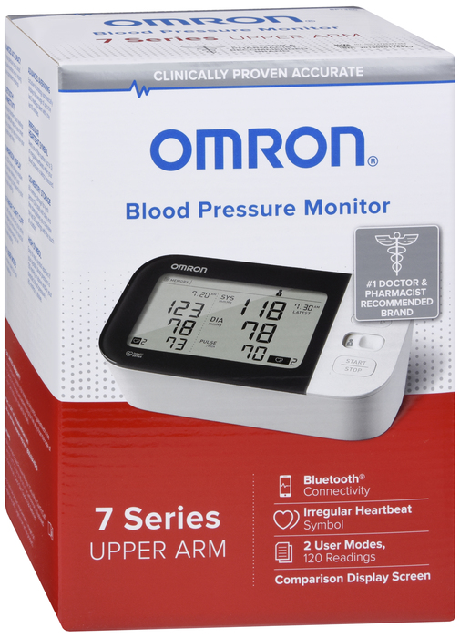 Omron 7 Series Wireless Upper Arm Blood Pressure Monitor 1ct