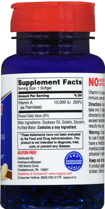 Good Neighbor Pharmacy Vitamin A 10000 IU Softgels 100ct