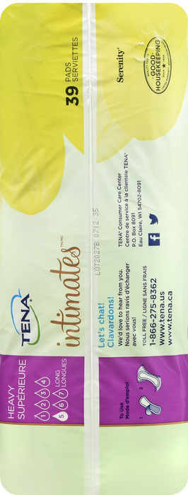 Tena Intimates Maximum Long Pads 39ct