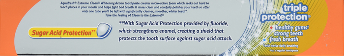 AQUAFRESH EXTREME CLEAN TOOTHPASTE WHITENING ACTION 5.6OZ