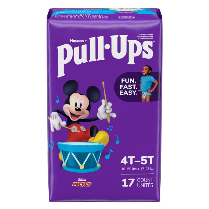 HUGGIES PULL-UPS BOY 4T-5T U/G 4X17CT