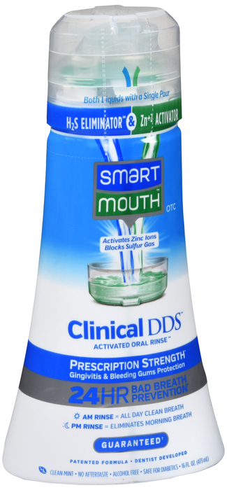 SMARTMOUTH CLINICAL DDS RINSE MINT 16OZ