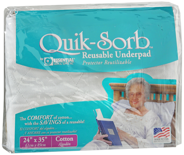 Underpad Quik-Sorb Reusable 24X35" Pad