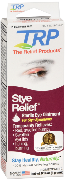 TRP Company Stye Relief Homeopathic Lubricating Eye Ointment 4gm