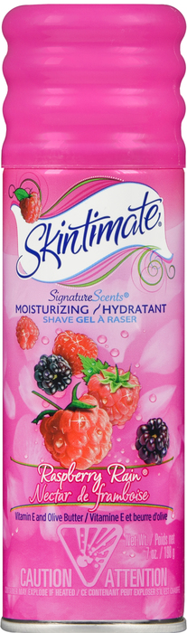 SKINTIMATE SHAVE GEL RASPBERRY RAIN 7OZ