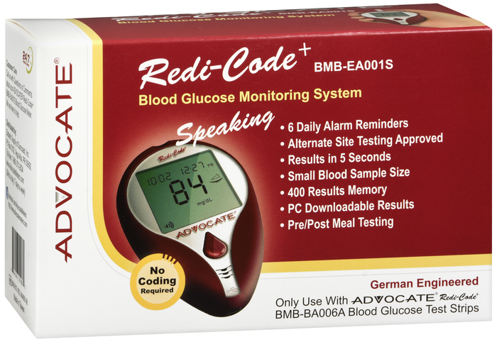 ADVOCATE REDICODE TALK GLUCOSE METER DS