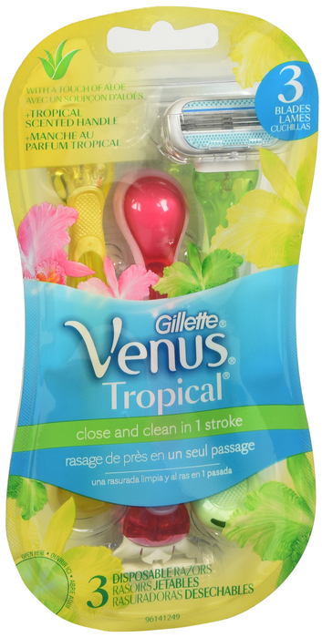 Gillette Venus Tropical Disposable Women's Razors 3ct