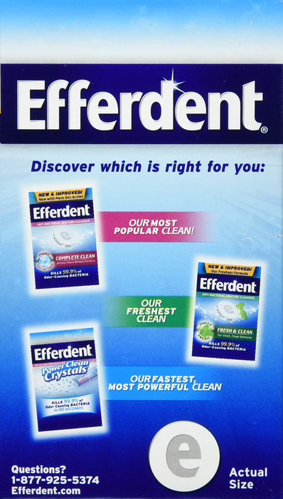 EFFERDENT PM TABLET 90CT