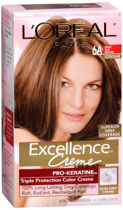 L'Oreal Paris Excellence Creme Light Ash Brown Permanent Hair Color 1ct