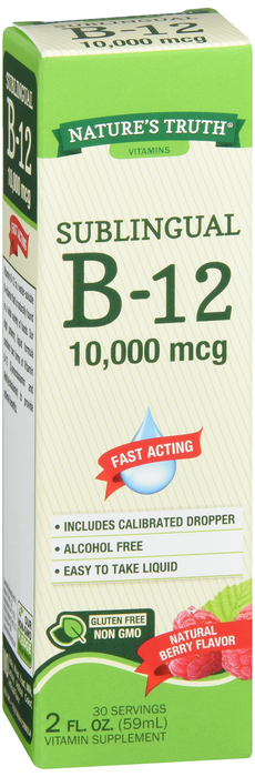 VIT B-12 10000 MCG SUB LIQ 2OZ NAT TRUTH