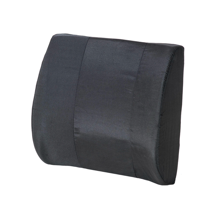 LUMBAR CUSHION WITH STRAP - BLACK