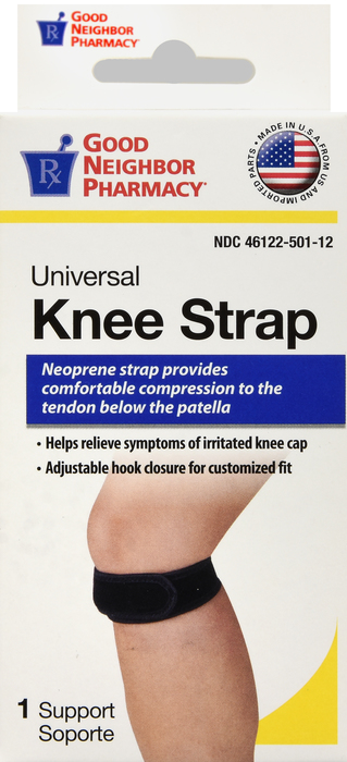 Good Neighbor Pharmacy Universal Knee Strap Black 1ct