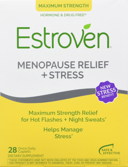 Estroven Menopause Symptom Relief Dietary Supplement Caplets 28ct