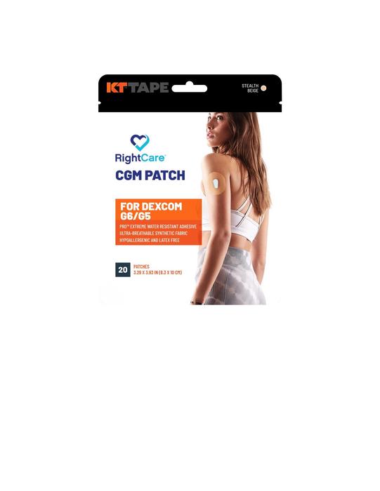 KT Tape RightCare CGM Patch for Dexcom G6/G5 20ct