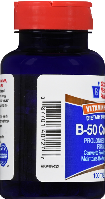 Good Neighbor Pharmacy Vitamin B-50 Complex Prolonged Release Tablets 100ct