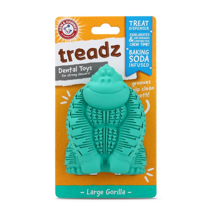 Arm & Hammer Treadz Dental Toys for Large Dogs Gorilla