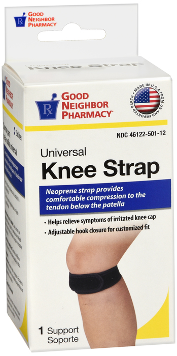 Good Neighbor Pharmacy Universal Knee Strap Black 1ct