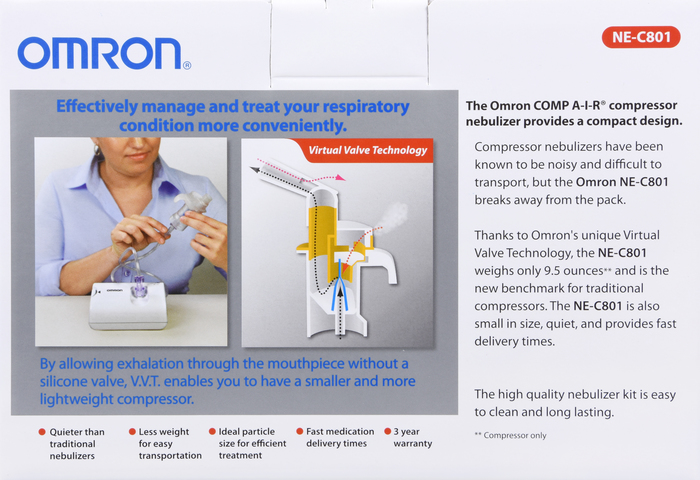 Omron NE-C801 CompAIR Compressor Nebulizer 1ct