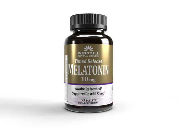 Melatonin 10mg Timed Release Tablets 60ct Windmill