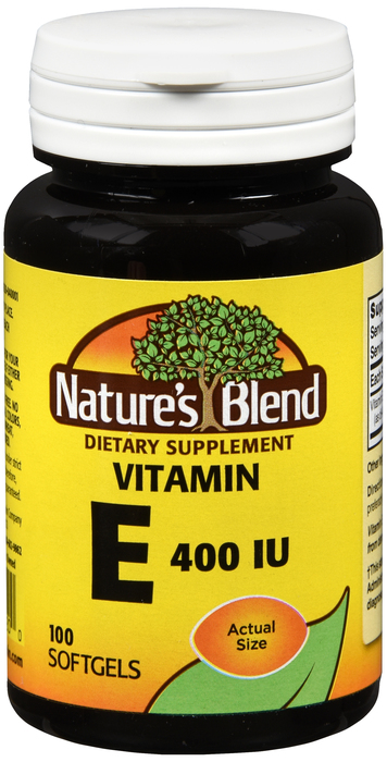 NATURES BLEND VITAMIN E 400IU SOFTGEL 100CT