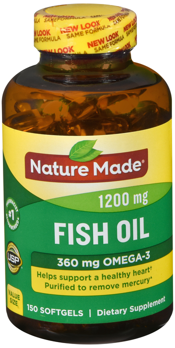 Nature Made FISH OIL 1200MG SOFTGEL 150ct