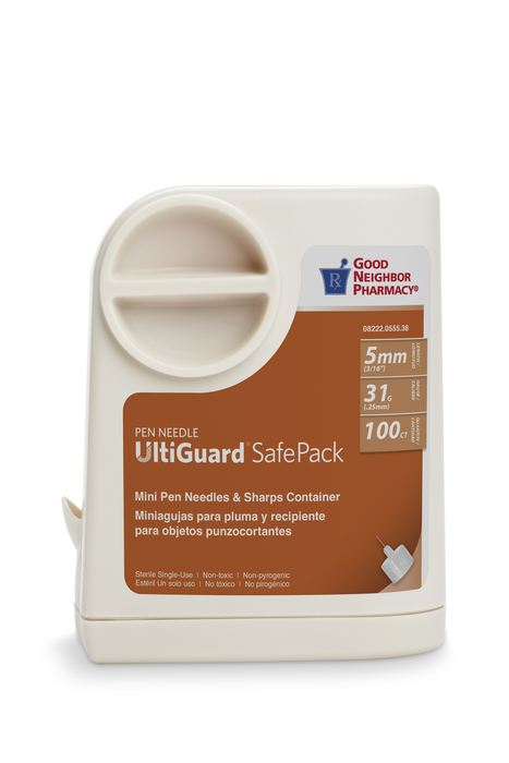 Good Neighbor Pharmacy UltiGuard SafePack Pen Needles 5mm 31G 100ct