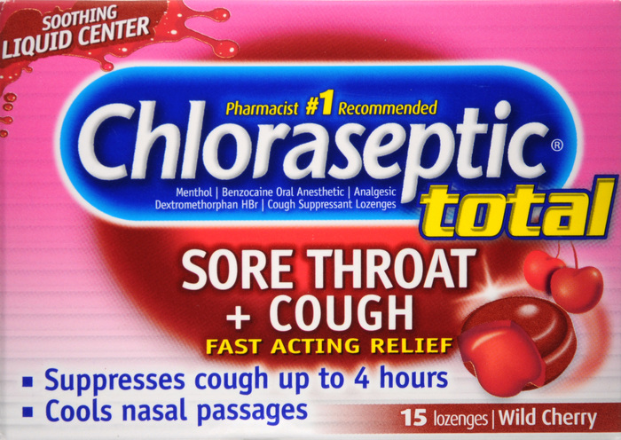 CHLORASEPTIC TOTAL LOZENGE CHERRY 15CT