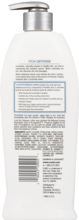 CUREL LOTION ITCH DEFENSE FRAG FREE 13OZ