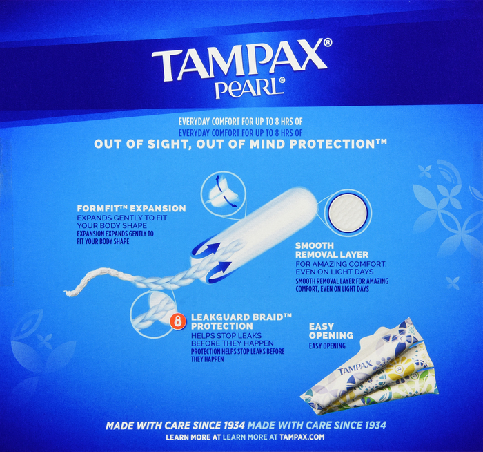 Tampax Pearl Unscented TriplePack Tampons 34ct