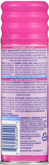 SKINTIMATE SHAVE GEL RASPBERRY RAIN 7OZ