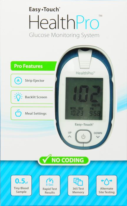 EASYTOUCH HEALTHPRO KIT W/BACKLIT METER