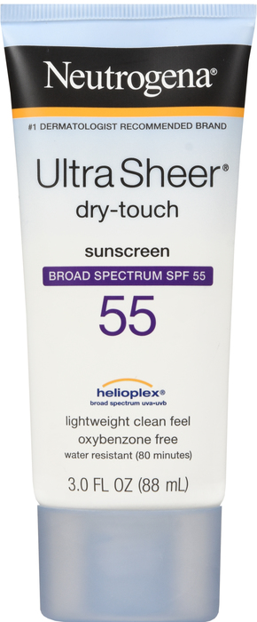 Neutrogena Ultra Sheer Dry-Touch Water Resistant SPF 55 Sunscreen Lotion 3oz