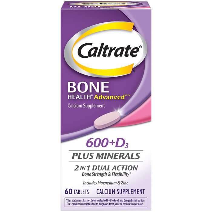 Caltrate Bone Health Advanced 600+D3 Tablets 60ct