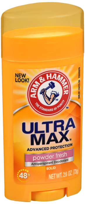 ARM & HAMMER ULTRAMAX DEODORANT ANTIPERSPIRANT OVAL POWDER 2.6OZ