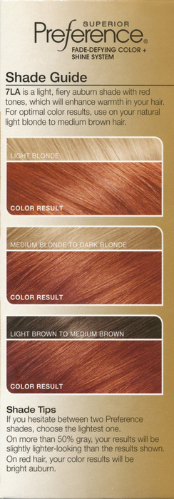 PREFERENCE 7LA LIGHTEST AUBURN