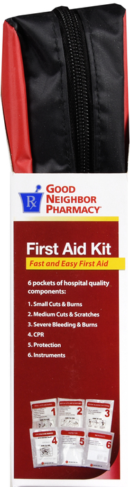 Good Neighbor Pharmacy First Aid Kit 6 Pockets 303 Pieces