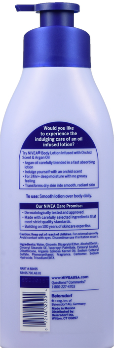 NIVEA OIL INFSD LOTION ORCHD ARGN 16.9OZ