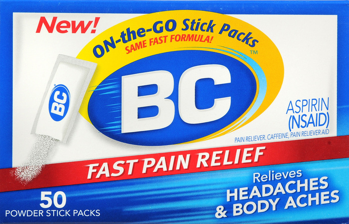 BC Aspirin Pain Relief Powder 50ct