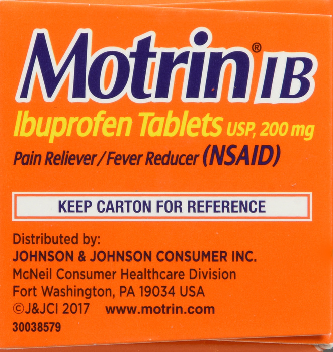 Motrin IB Ibuprofen 200mg Coated Caplets 24ct